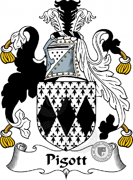 Coat of arms of family Pigott