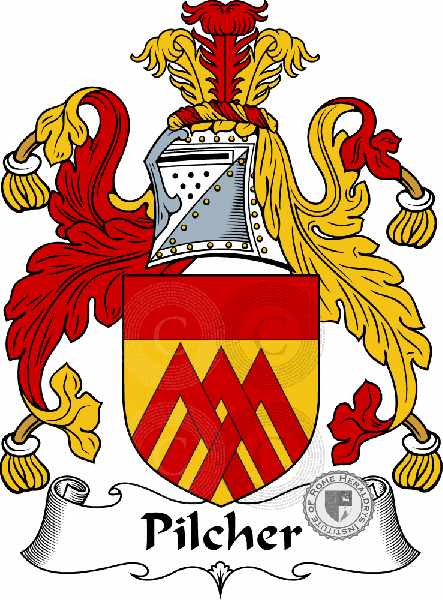 Coat of arms of family Pilcher