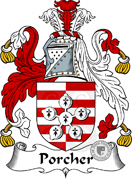 Coat of arms of family Porcher