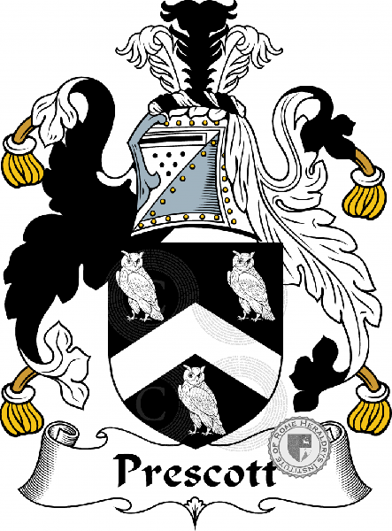 Coat of arms of family Prescott