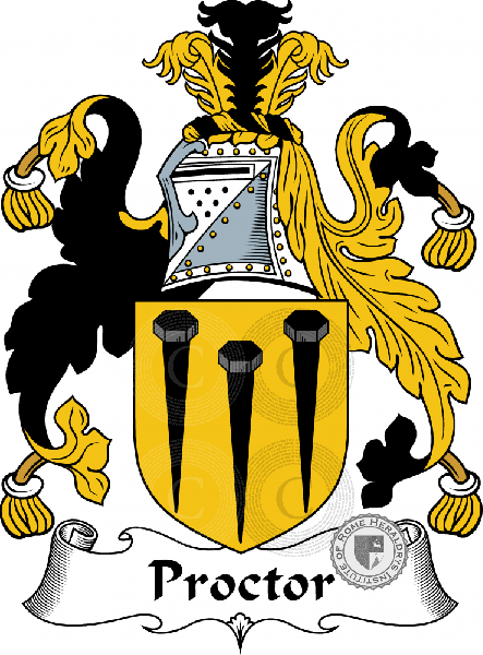 Coat of arms of family Proctor