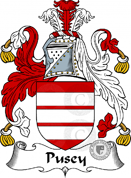 Wappen der Familie Pusey