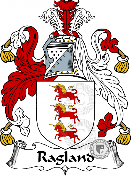 Brasão da família Ragland (Wales)