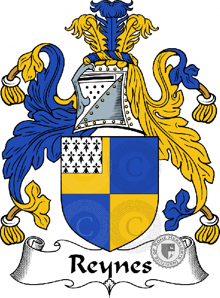 Coat of arms of family Reynes