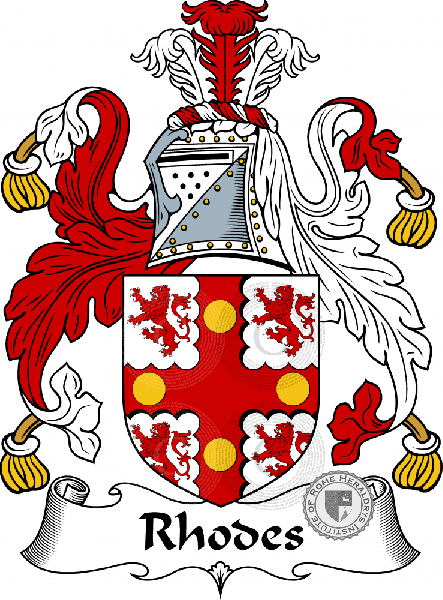 Wappen der Familie Rhodes