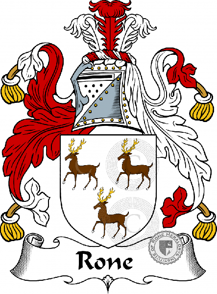 Coat of arms of family Rone