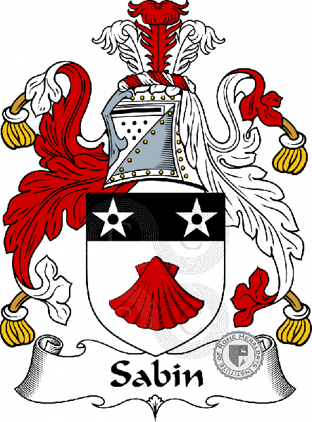Coat of arms of family Sabin