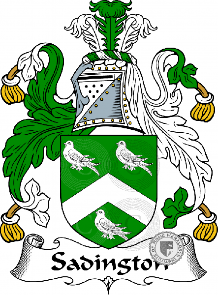 Coat of arms of family Sadington
