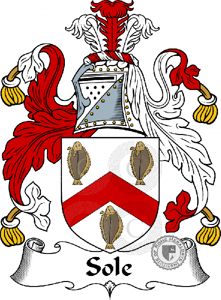 Coat of arms of family Sole