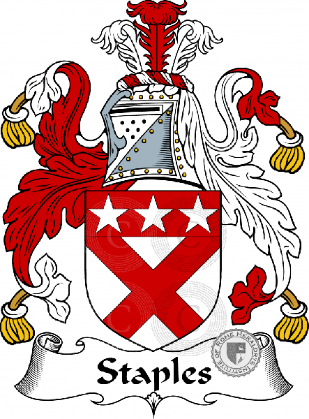 Wappen der Familie Staples