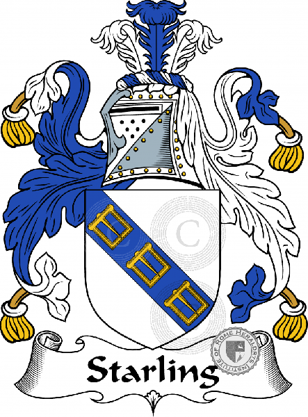 Coat of arms of family Starling