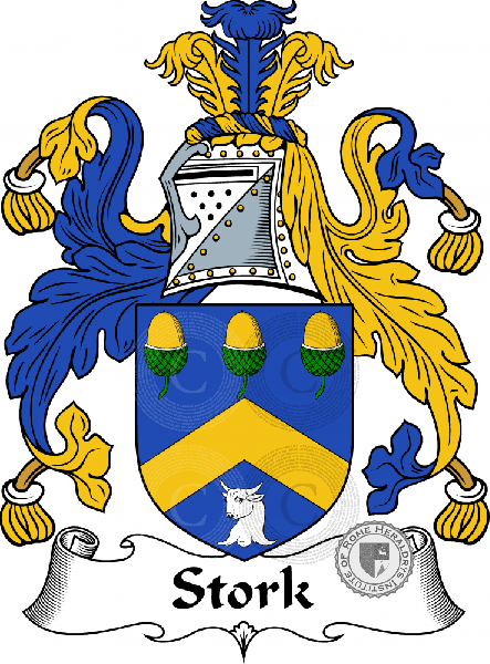 Coat of arms of family Stork