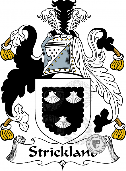 Coat of arms of family Strickland
