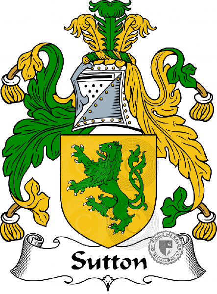 Coat of arms of family Sutton