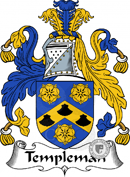 Coat of arms of family Templeman
