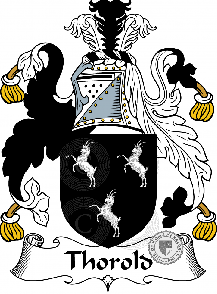 Coat of arms of family Thorold