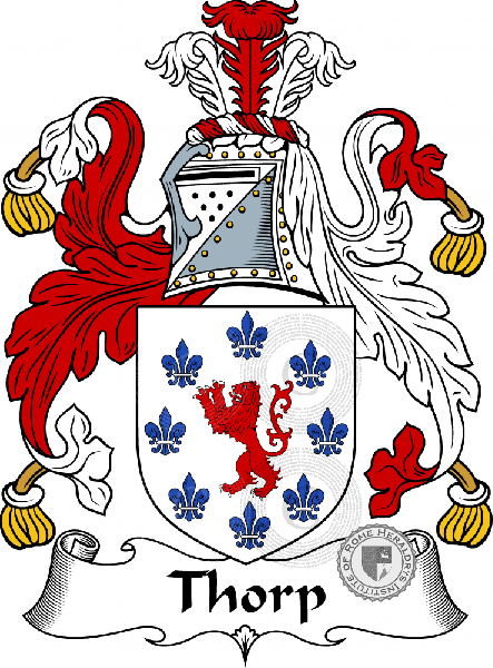 Coat of arms of family Thorp