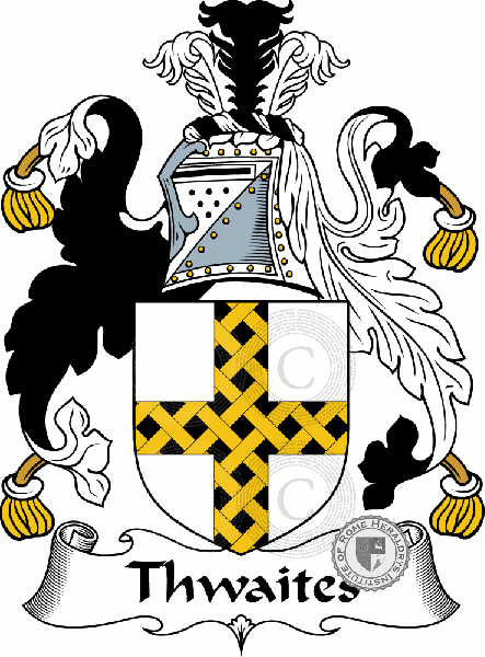Coat of arms of family Thwaites