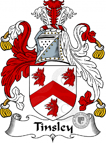Coat of arms of family Tinsley