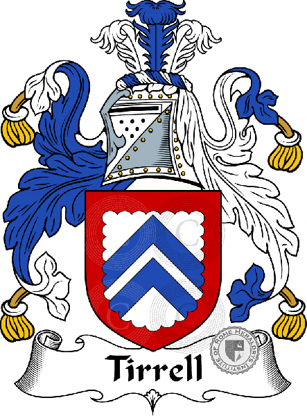 Coat of arms of family Tirrell
