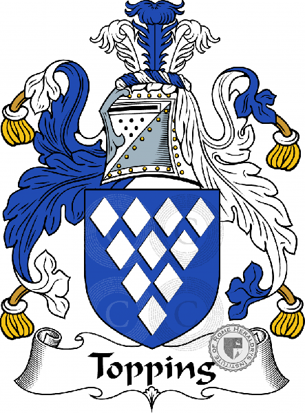 Coat of arms of family Topping