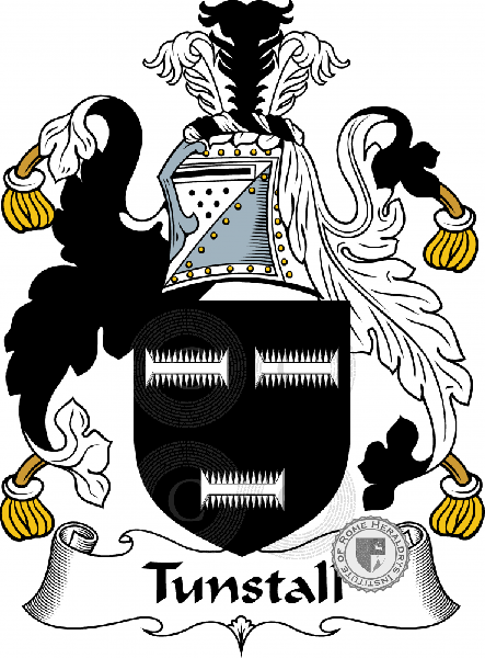 Coat of arms of family Tunstall