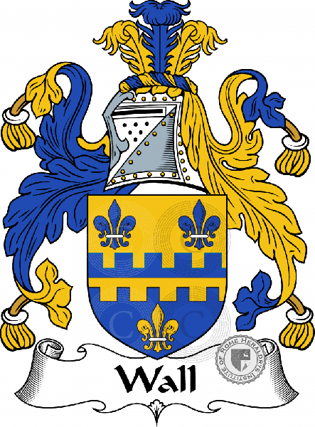 Coat of arms of family Wall