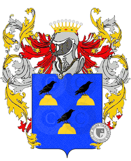 Wappen der Familie montemerlo            