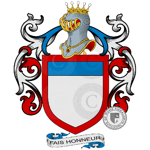 Coat of arms of family Bouchard de Méhérenc