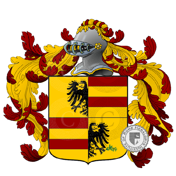 Coat of arms of family cassoli    