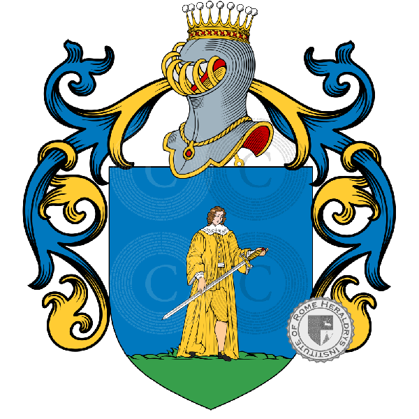 Coat of arms of family Paggi