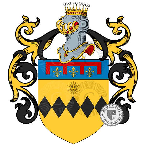 Coat of arms of family Cignani