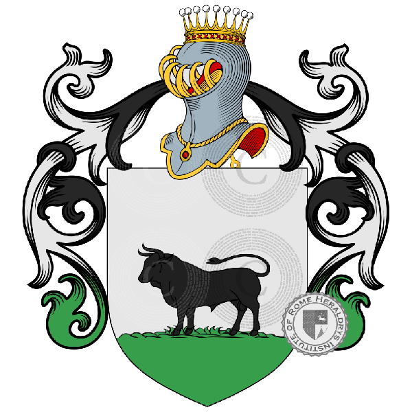 Coat of arms of family Taurisano
