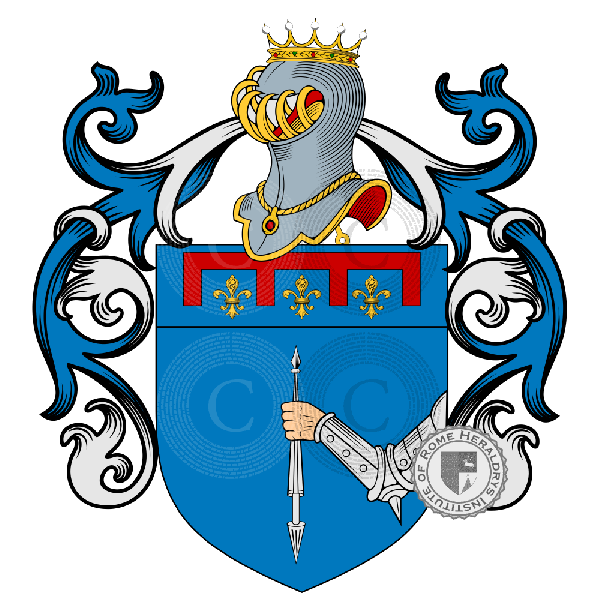 Coat of arms of family Lanzoni