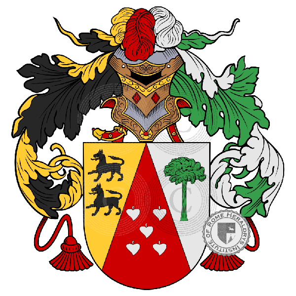Coat of arms of family Rizo