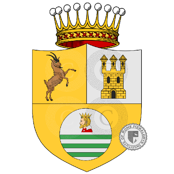 Coat of arms of family Castellani Tarabini