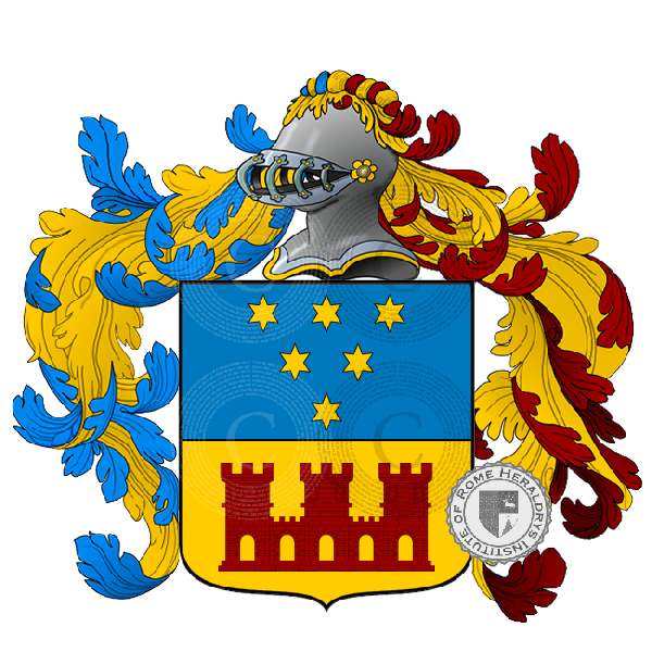 Coat of arms of family turati    