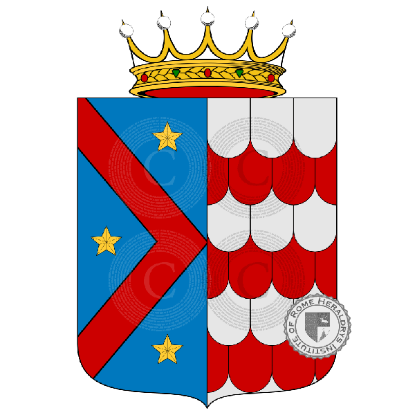 Wappen der Familie Alberghi