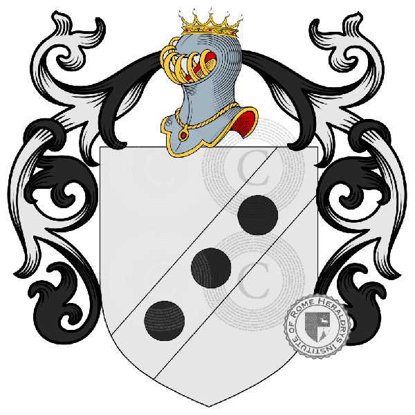 Coat of arms of family Binet