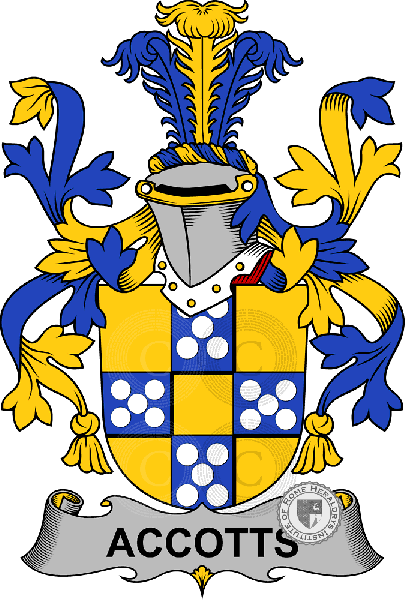 Wappen der Familie Accotts