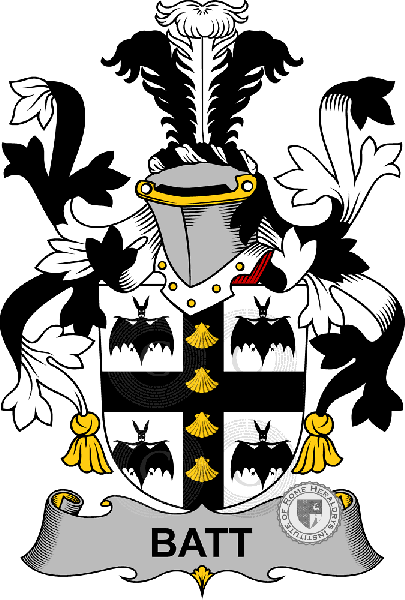 Coat of arms of family Batt