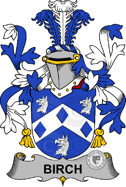 Coat of arms of family Birch