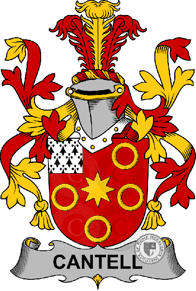 Coat of arms of family Cantell
