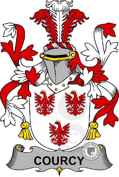 Wappen der Familie de Courcy Lord Kingsale