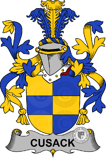 Coat of arms of family Cusack