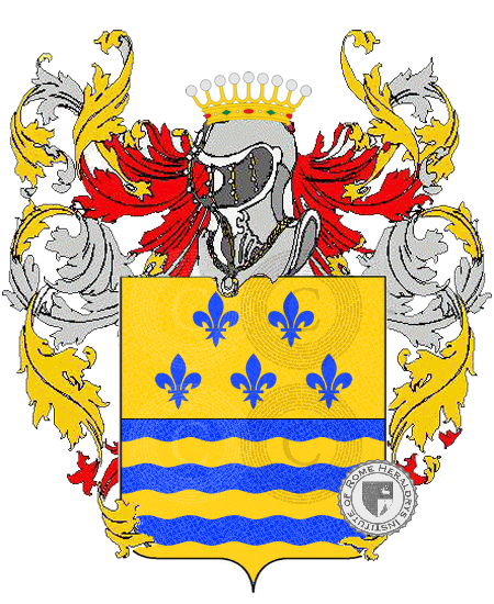 Coat of arms of family pessagno    