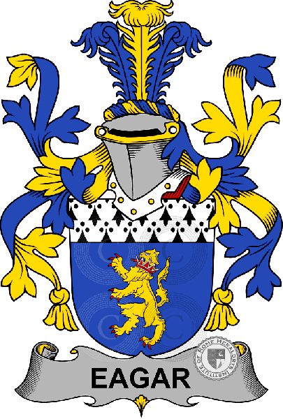Coat of arms of family Eagar