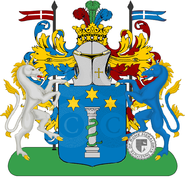 Coat of arms of family acquistapace     
