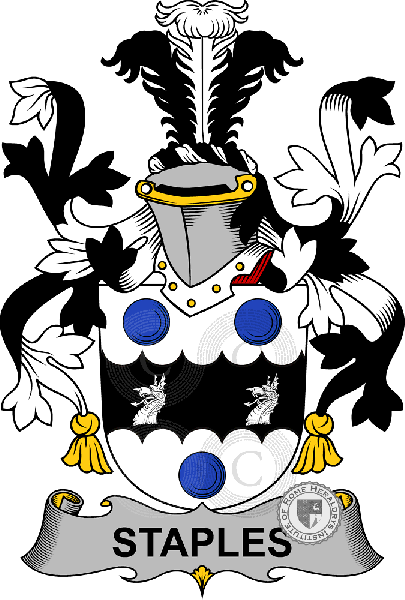 Coat of arms of family Staples