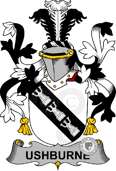 Escudo de la familia Ushburne